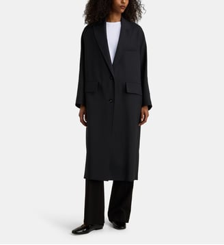 Manteau long Nash rayures tennis ou uni  - Margaux Lonnberg - Black