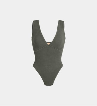 Maillot de bain 1 pièce texturé Ariel et sa planche d'autocollants - Sorbet Island - Charbon