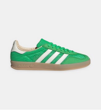 Baskets basses Gazelle Indoor - Adidas Originals - Vert et blanc