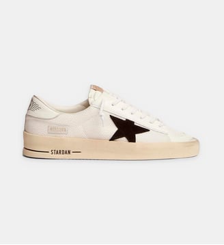 Baskets basses Stardan Net - Golden Goose - Blanc et noir