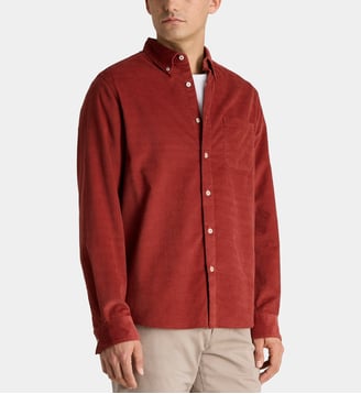 Chemise droite Nircord coton - Galeries Lafayette - Orange citrouille