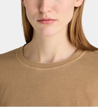 T-shirt Sergio droit coton  - Sessùn - Marron