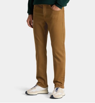 Pantalon Rantfive droite en coton bio - Galeries Lafayette - Marron chesnut