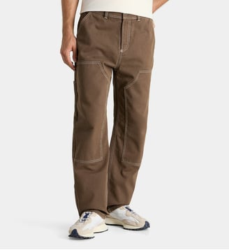 Pantalon Rorkpant carpenter en coton - Galeries Lafayette - Marron chocolat