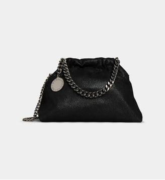 Sac à main Falabella Eco shaggy - Stella McCartney - Noir