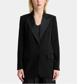 Blazer cintré mi-long - Karl Lagerfeld - Noir