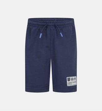 Short droit coton mélangé bandes contrastantes - Converse - Bleu marine