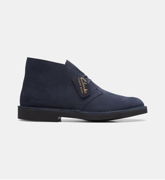 Bottines Desert en cuir suédé  - Clarks - Bleu marine