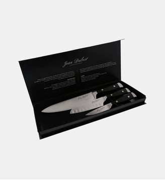 Coffret aimanté avec 3 couteaux - Jean Dubost - Noir