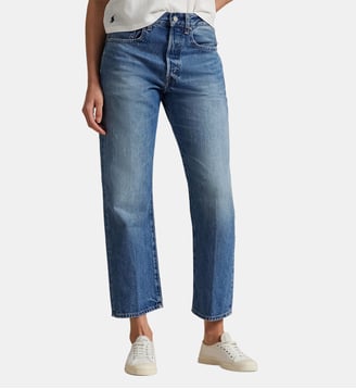 Jean droit en coton denim - Polo Ralph Lauren - Bleu