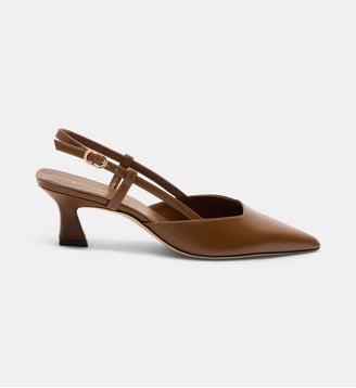 Escarpins slingback Vinnie cuir
 - Stuart Weitzman - Amande