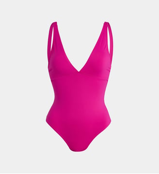 Maillot de bain 1 pièce triangle Indispensables - Dnud - Violet foncé