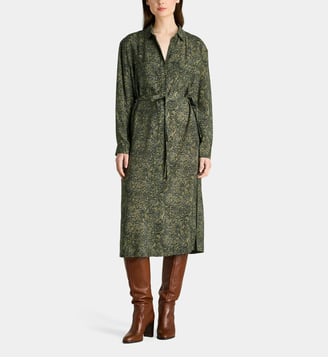 Robe Delta Camo droite mi-longue camouflage - Galeries Lafayette - Kaki