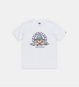 T-shirt droit en coton - Quiksilver - Blanc