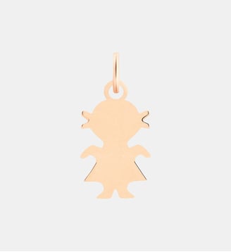 Pendentif - Mini girl en or rose  - Ginette Ny - Or rose