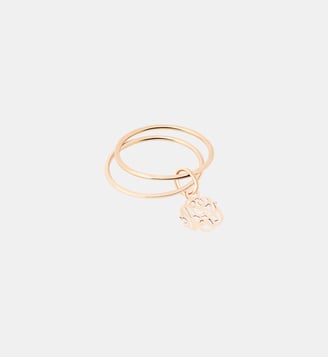 Bague Monogram en or rose  - Ginette Ny - Or rose