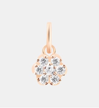 Pendentif - Lotus en or rose et diamants - Ginette Ny - Or