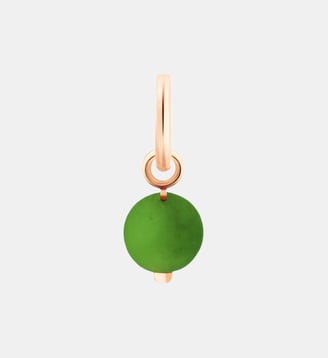 Pendentif - Tiny bead en or rose et jade - Ginette Ny - Jade