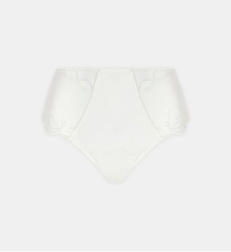 Slip haut Bellissime Amour en dentelle à motif fleuri brodé - Lise Charmel - Écru
