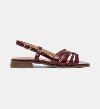 Sandales plates Giliane - Bocage - Rouge