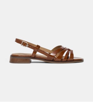 Sandales plates Giliane - Bocage - Camel