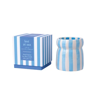 Lost at Sea - Bougie parfumée - Paddywax - Bleu et blanc