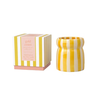 Bougie parfumée - Gold Coast - Paddywax - Jaune et blanc