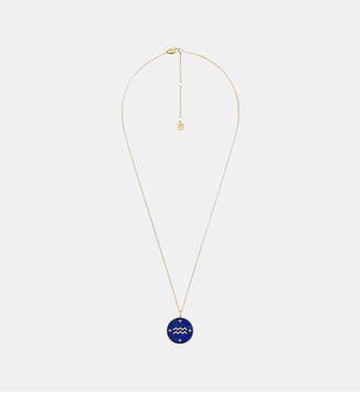 Collier à pendentif - Verseau - Fossil - Bleu foncé