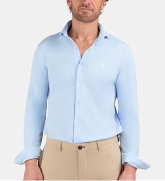 Chemise à manches longues en coton - El Ganso - Bleu clair