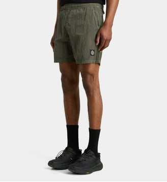 Short de bain effet froissé irisé - Stone Island - Kaki