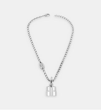 Collier Nano en laiton - Balenciaga - Argenté