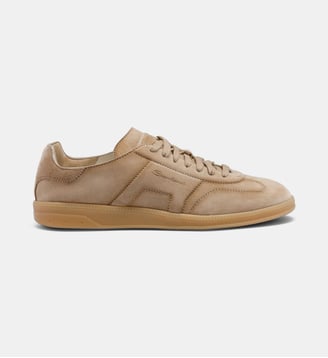 Baskets basses DBS Oly en daim - Santoni - Beige