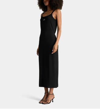 Robe logo cintrée longue - Alexander Wang - Noir et violet