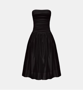 Robe mi-longue évasée Asha - Anna October - Noir