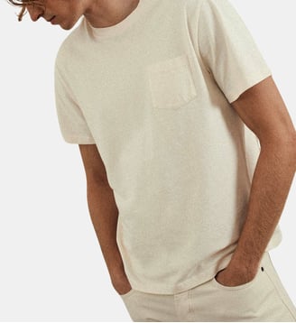 T-shirt droit Mitch - Balibaris - Crème