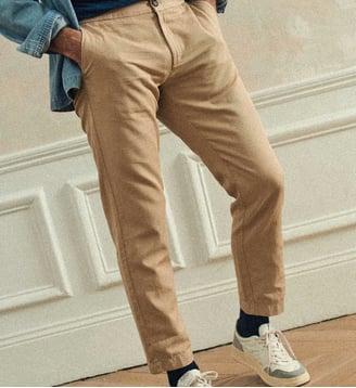 Pantalon fluide Alec coton et lin - Balibaris - Beige