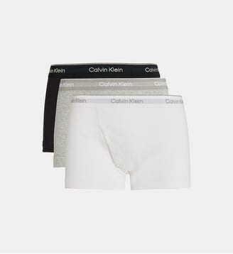 Lot de 3 boxers signature en coton - Calvin Klein - Blanc et noir