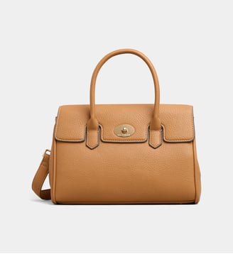 Sac à main Carlton Montana XXS enduit grainé - Mac Douglas - Marron