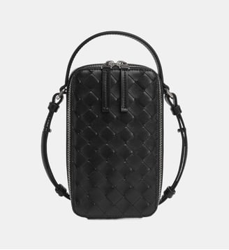 Pochette de téléphone Getaway en cuir - Bottega Veneta - Noir