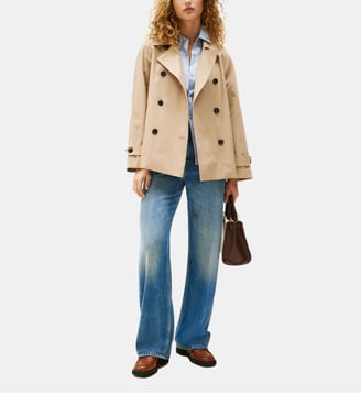 Trench ample en coton - Tommy Hilfiger - Beige