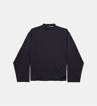 T-shirt oversize en coton - Balenciaga - Noir