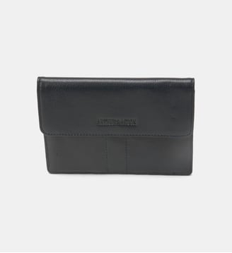Porte-papiers enveloppe Célia en cuir - Arthur & Aston - Bleu marine