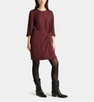 Robe courte Darcy Jak ajustée - Galeries Lafayette - Rouge foncé
