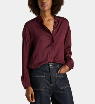 Chemise Camille Jak - Galeries Lafayette - Rouge foncé