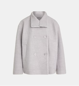 Caban Diabolo lainé - Galeries Lafayette - Gris