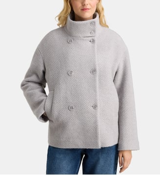 Caban Diabolo lainé - Galeries Lafayette - Gris