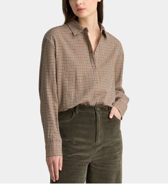 Chemise Alma CT en coton à carreaux - Galeries Lafayette - Écru et multicolore