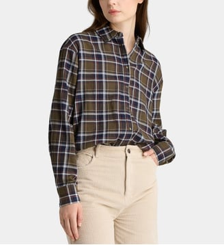 Chemise Alma CT en coton à carreaux - Galeries Lafayette - Bleu et multicolore