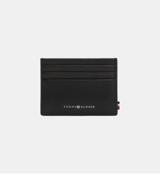 Porte-cartes en cuir - Tommy Hilfiger - Noir