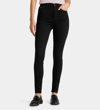 Jean skinny taille haute Sylvia en denim - Tommy Hilfiger - Noir